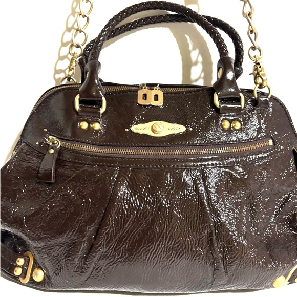 Elliott lucca metallic Elegant Brown Leather Handbag - Picture 4 of 10